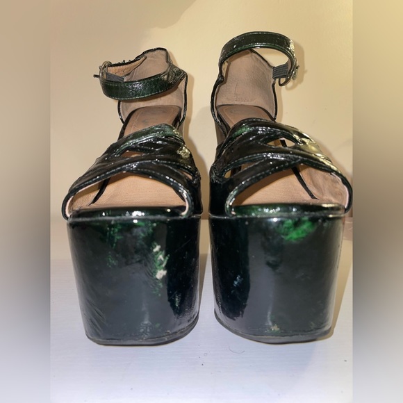 Jeffrey Campbell Tarkus Dark Green Patent - Picture 10 of 12